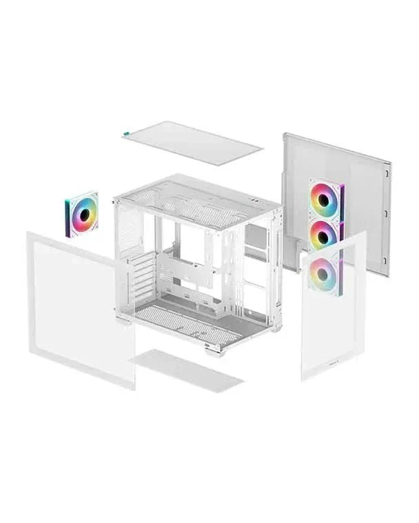 DEEPCOOL CG530 4F WHITE ARGB ATX MID TOWER CASE - SWIFT PERIPHERALS1092854