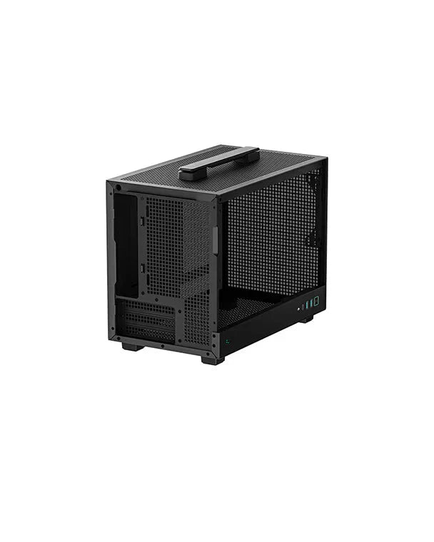 DeepCool CH160 Portable High Airflow Mini - ITX Computer Case Mini - Tower Gaming Cabinet - Black - SWIFT PERIPHERALSR-CH160-BKNGI0-G-1