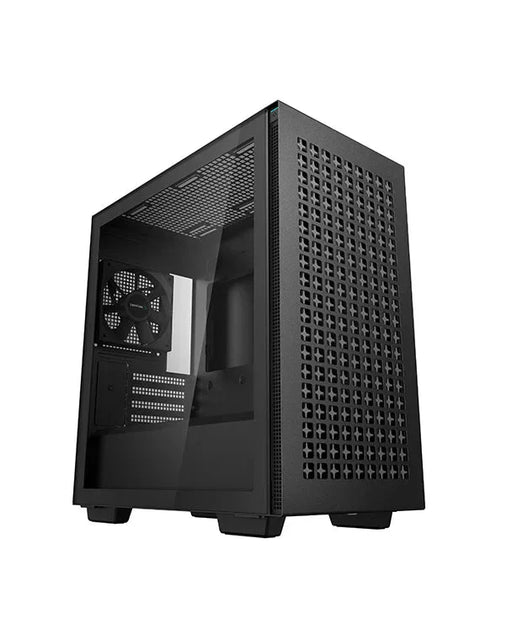 Deepcool CH370 Minimalistic M - ATX Tempered Glass Side Panel Mini - Tower Cabinet - Black - SWIFT PERIPHERALSR-CH370-BKNAM1-G-1
