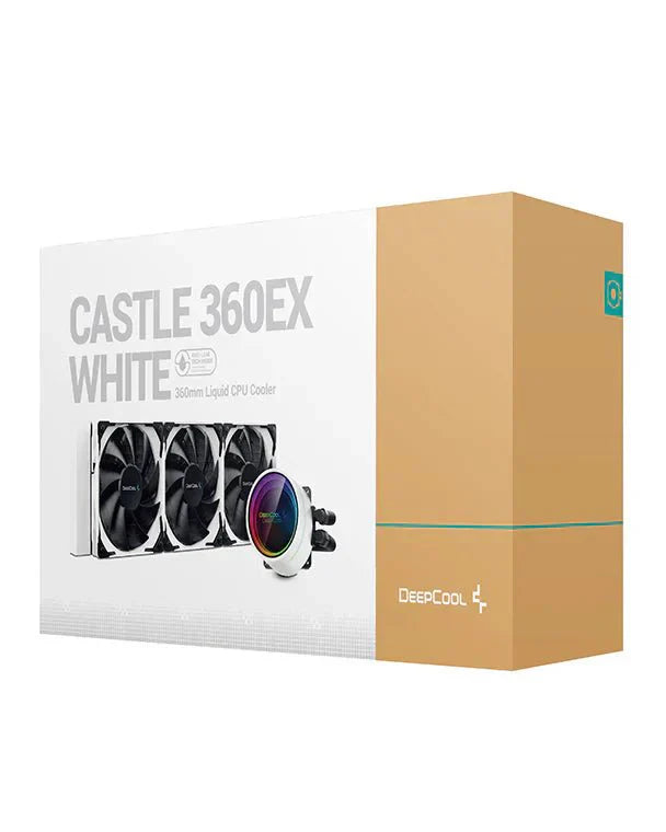 DEEPCOOL GAMERSTORM CASTLE 360EX ARGB WHITE CPU COOLER - SWIFT PERIPHERALSCooler-075