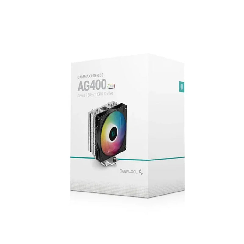 Deepcool Gammaxx AG400 ARGB single tower 120mm CPU Air Cooler - Black - SWIFT PERIPHERALSR-AG400-BKANMC-G-1