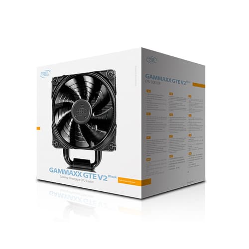 DEEPCOOL GAMMAXX GTE V2 BLACK 120MM CPU AIR COOLER (DP - MCH4 - GMX - GTE - V2BK) - SWIFT PERIPHERALSCooler-080