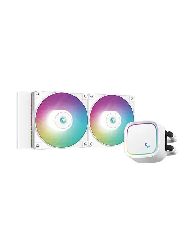 DEEPCOOL GAMMAXX LE520 ARGB 240MM CPU LIQUID COOLER WHITE - SWIFT PERIPHERALS1091065
