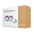 DEEPCOOL GAMMAXX LE520 ARGB 240MM CPU LIQUID COOLER WHITE - SWIFT PERIPHERALS1091065