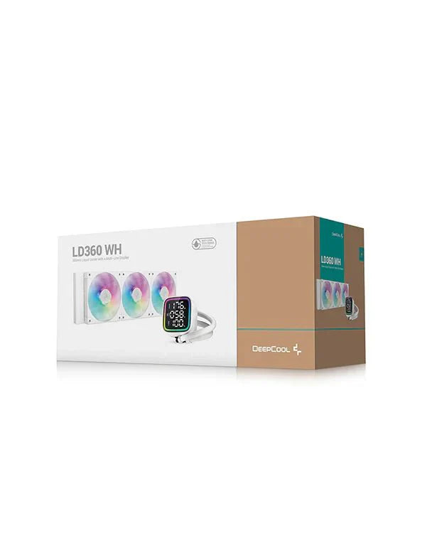 DEEPCOOL LD360 ARGB CPU LIQUID COOLER WHITE - SWIFT PERIPHERALS1090239