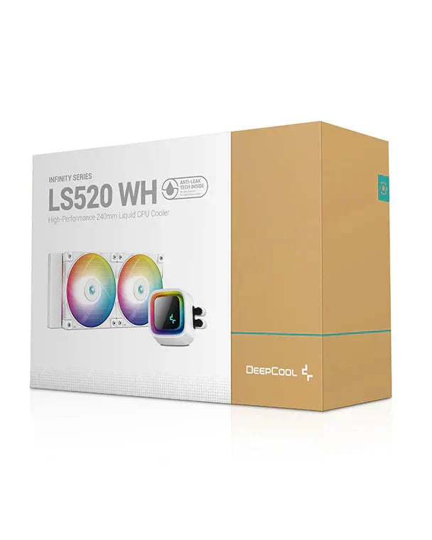 DEEPCOOL LS520 WH PREMIUM LIQUID CPU COOLER - WHITE (R - LS520 - WHAMNT - G - 1) - SWIFT PERIPHERALSCooler-093