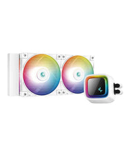 DEEPCOOL LS520 WH PREMIUM LIQUID CPU COOLER - WHITE (R - LS520 - WHAMNT - G - 1) - SWIFT PERIPHERALSCooler-093