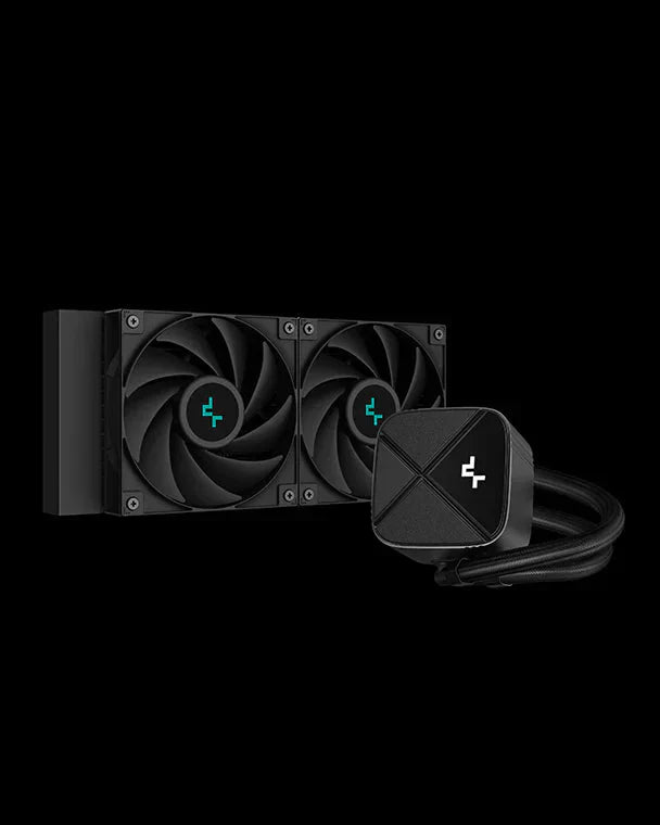 DEEPCOOL LS520S ZERO DARK 240MM AIO LIQUID CPU COOLER BLACK (R - LS520 - BKNNMM - G - 1) - SWIFT PERIPHERALSCooler-094