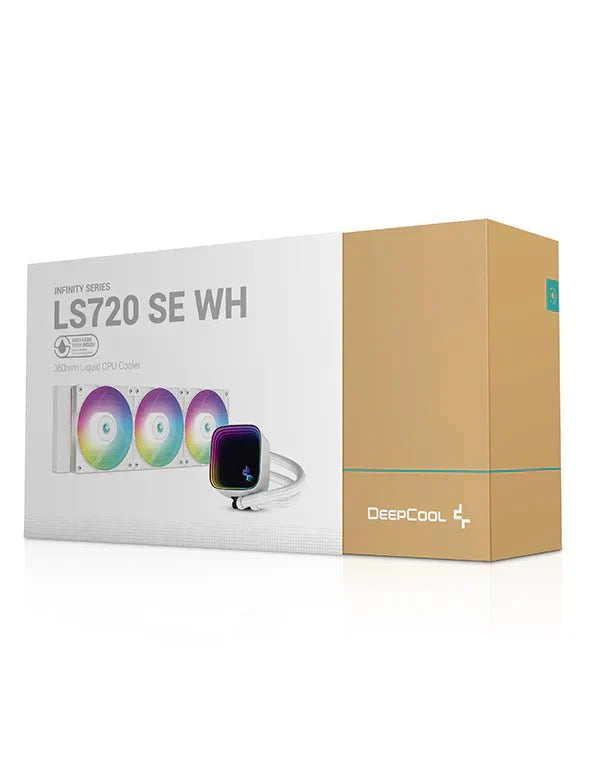 DEEPCOOL LS720 SE 360MM ARGB AIO LIQUID COOLER WHITE - SWIFT PERIPHERALS1085792