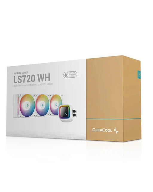DEEPCOOL LS720 WH PREMIUM LIQUID CPU COOLER - WHITE (R - LS720 - WHAMNT - G - 1) - SWIFT PERIPHERALSCooler-096