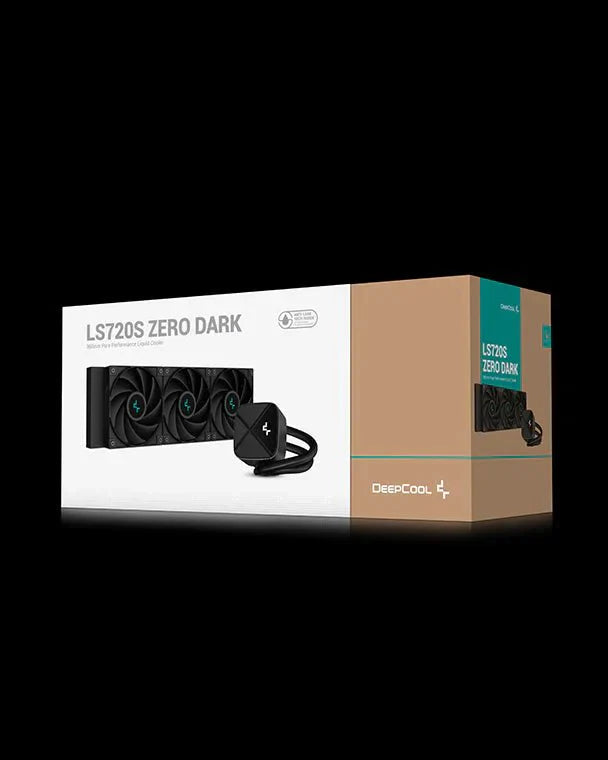 DEEPCOOL LS720S ZERO DARK 360MM AIO LIQUID CPU COOLER BLACK (R - LS720 - BKNNMM - G - 1) - SWIFT PERIPHERALSCooler-097