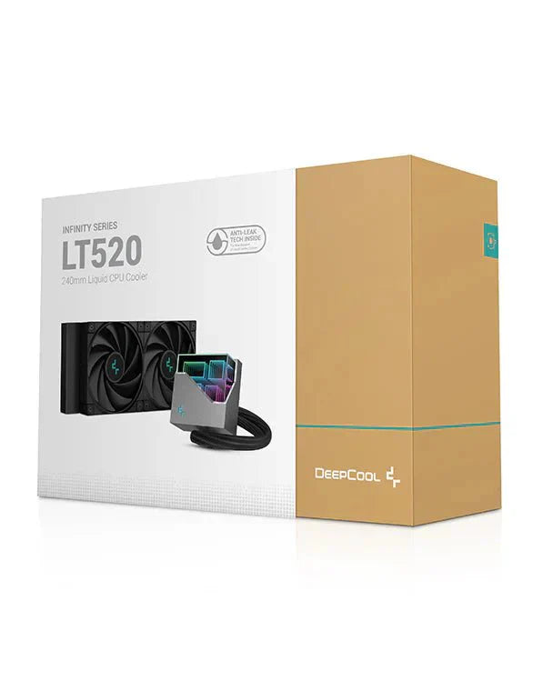 DEEPCOOL LT520 240MM CPU LIQUID COOLER BLACK (R - LT520 - BKAMNF - G - 1) - SWIFT PERIPHERALSCooler-101