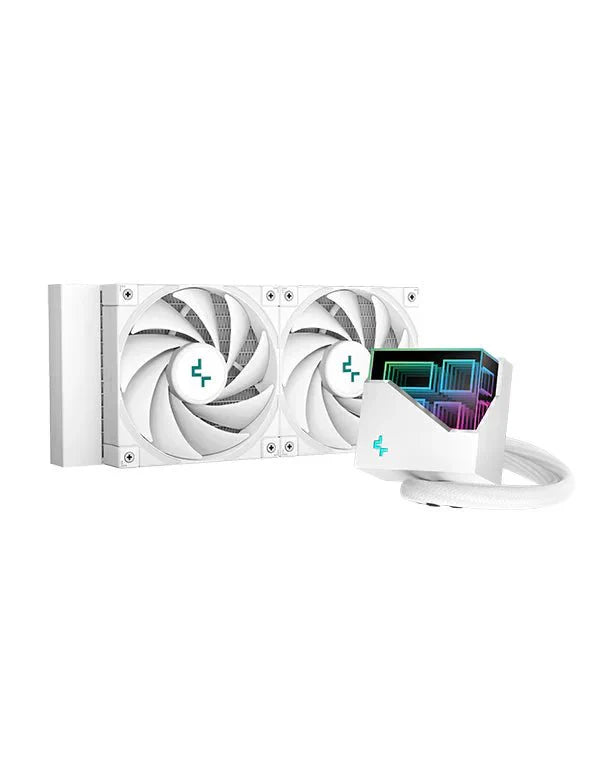 DEEPCOOL LT520 WH 240MM HIGH - PERFORMANCE LIQUID CPU COOLER - WHITE (R - LT520 - WHAMNF - G - 1) - SWIFT PERIPHERALSCooler-102