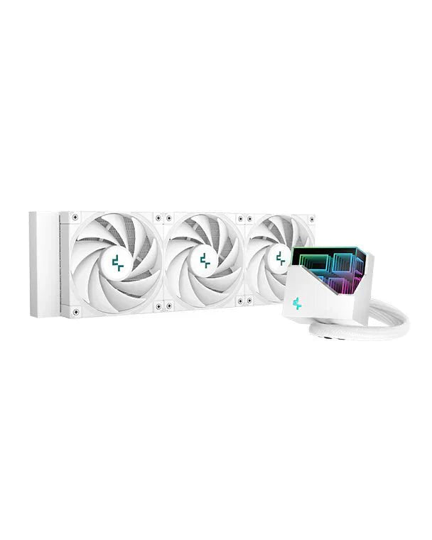 DEEPCOOL LT720 WH 360MM HIGH - PERFORMANCE LIQUID CPU COOLER - WHITE (R - LT720 - WHAMNF - G - 1) - SWIFT PERIPHERALSCooler-103