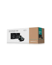 DEEPCOOL MYSTIQUE 240 LCD 240MM AIO LIQUID COOLER BLACK (R - LX550 - BKDSNC - G - 1) - SWIFT PERIPHERALSCooler-105