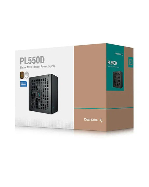 DEEPCOOL PL550D 550 WATT ATX 3.0 80 PLUS BRONZE POWER SUPPLY - SWIFT PERIPHERALS1090456