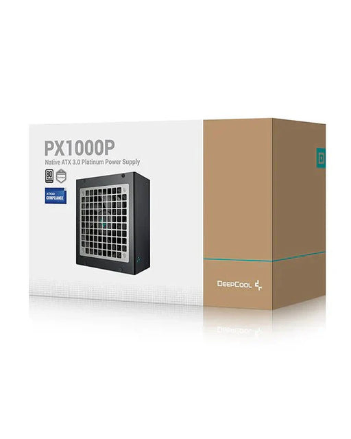 DEEPCOOL PX1000P 1000 WATT 80 PLUS PLATINUM FULLY MODULAR ATX 3.0 POWER SUPPLY R - PXA00P - FC0B - IN - SWIFT PERIPHERALS1088918
