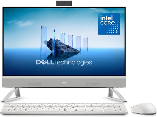 DELL 24 ALL - IN - ONE DESKTOP EC24250 - 23.8 - INCH FHD TOUCH DISPLAY, INTEL CORE 5 PROCESSOR 120U, INTEL GRAPHICS, 16GB DDR5 RAM, 512GB SSD, WINDOWS 11 HOME WHITE - SWIFT PERIPHERALS1094625