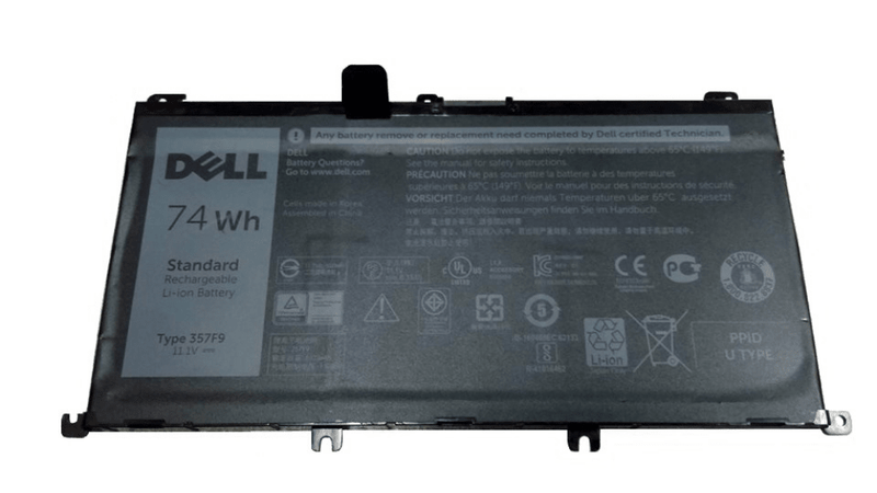 Dell 357F9 Original OEM 74WHr 6333mAh 11.1V 6 Cell Laptop Battery for Select Dell Laptops - SWIFT PERIPHERALS357F9-OEM