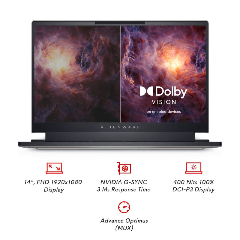 DELL ALIENWARE X14 R1 [CI7 - 12700H 12TH GEN/16GB/512GB SSD/WIN11 HOME+MSO/14.0 INCH/4GB - RTX3050TI GRAPHICS /1 YEAR(S)/LUNAR LIGHT/BACKLIT] - SWIFT PERIPHERALS1082105