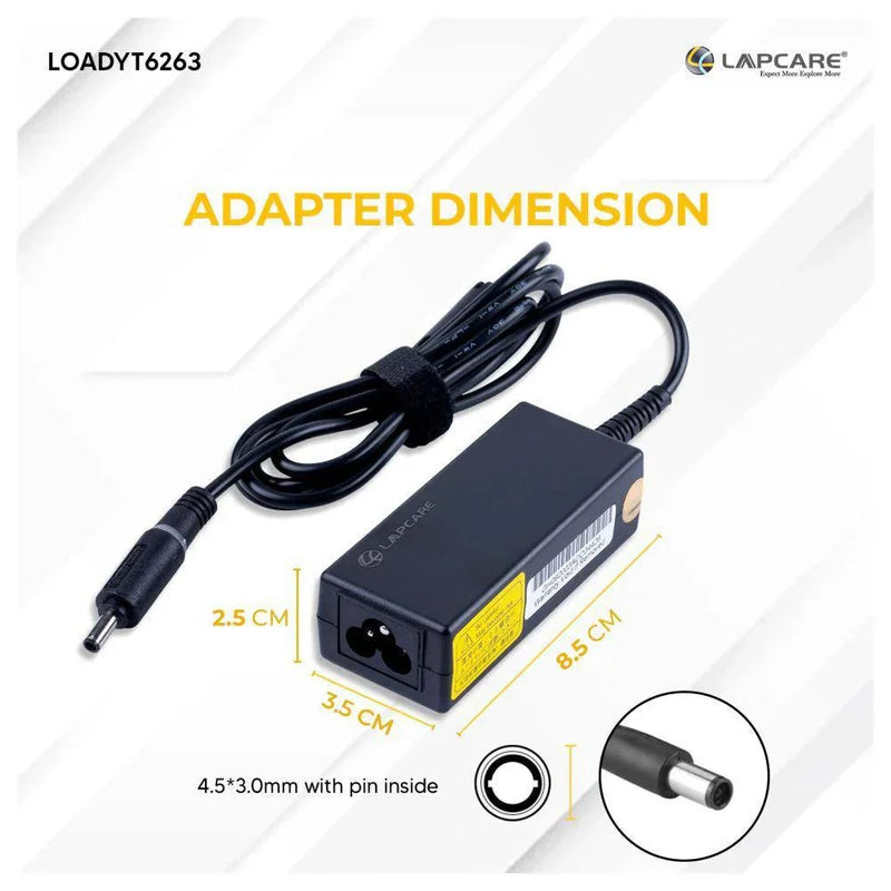 Dell Compatible 45W 19.5V 2.31A 4.5mm Small Pin Laptop Charger Adapter - SWIFT PERIPHERALSLOADYT6263
