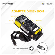 Dell Compatible 65W 19.5V 4.5mm Pin Laptop Charger Adapter - SWIFT PERIPHERALSLOADMG6262