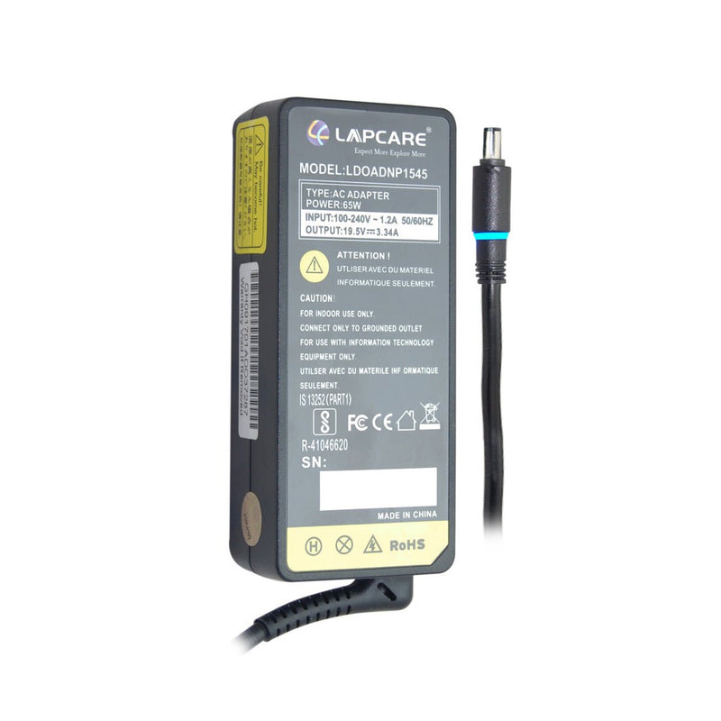 Dell Compatible 65W 19.5V 7.4mm Pin Laptop Charger Adapter - SWIFT PERIPHERALSLDOADNP1545