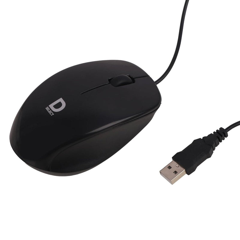 Dell Exclusive D SELECT DS111 1200DPI USB Type A Optical Wired Mouse - Black - SWIFT PERIPHERALSDS111