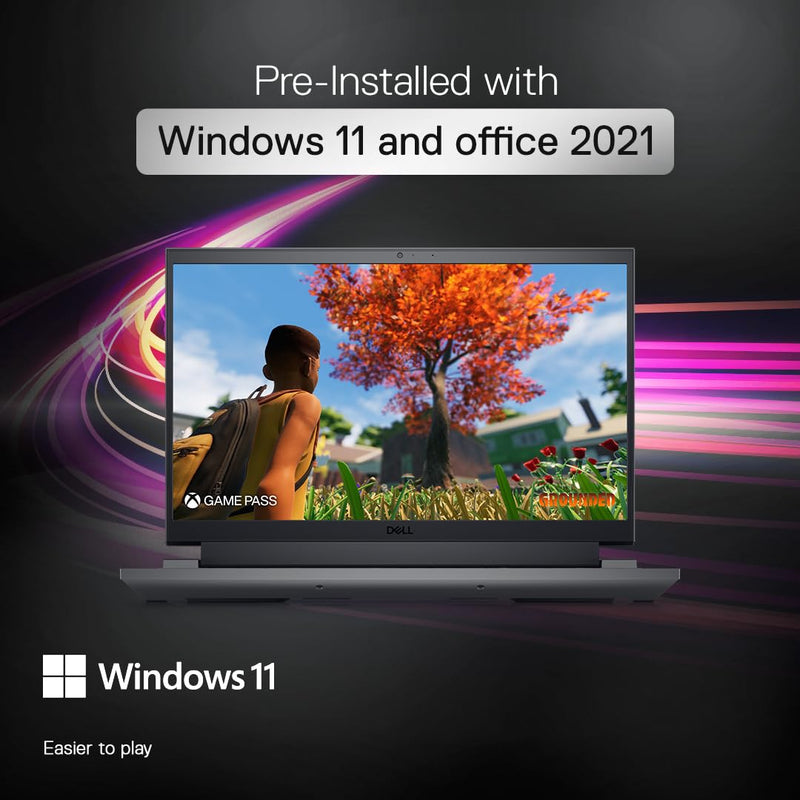 Dell G Series 15 5530, Intel Core i5 13th Gen - 13450HX, NVIDIA GeForce RTX 3050, 8GB RAM, 512GB SSD, FHD 15.6"/39.62cm, Windows 11, Dark Shadow Grey, 2.65Kg, Thin and Portable Gaming Laptop - SWIFT PERIPHERALS1096064
