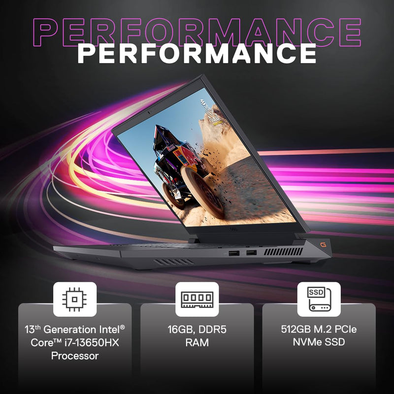 DELL G15 5530 [CI7 - 13650HX 13TH GEN/16GB/1TB SSD/WIN11 HOME+MSO/15.6 INCH/6GB - RTX4050 GRAPHICS /1 YEAR(S)/BLACK] - SWIFT PERIPHERALS1091495