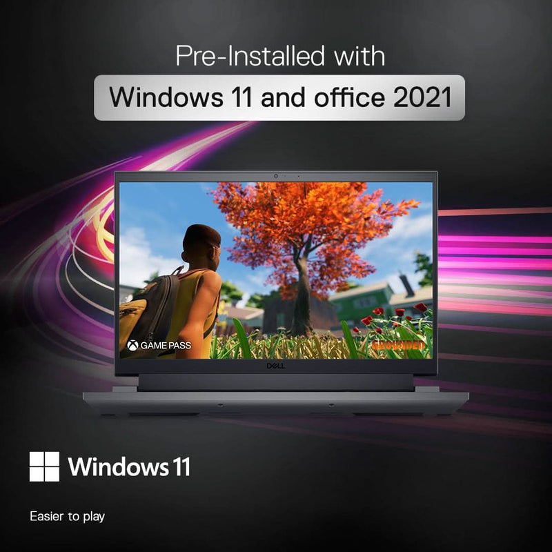 DELL GAMING G15 - 5530, INTEL CORE I5 13TH GEN - 13450HX, NVIDIA GEFORCE RTX 3050 - 6GB, 16GB RAM, 512GB SSD, FHD 250NITS 15.6"/39.62CM, 120HZ, WINDOWS11, MSOFFICE 2021,DARK SHADOW GRAY,2.65KG GAMING LAPTOP - SWIFT PERIPHERALS1094173