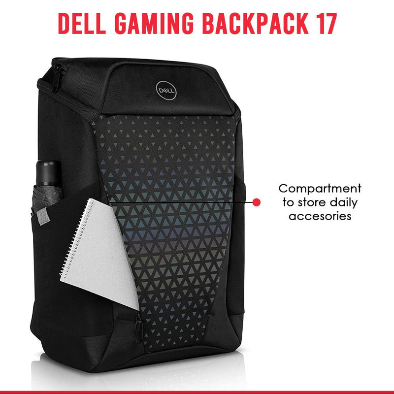 Dell GM1720PM Gaming Lite 17" Laptop Backpack with Water Resistant Exterior and Reflective Front - SWIFT PERIPHERALS460-BCZG