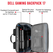 Dell GM1720PM Gaming Lite 17" Laptop Backpack with Water Resistant Exterior and Reflective Front - SWIFT PERIPHERALS460-BCZG