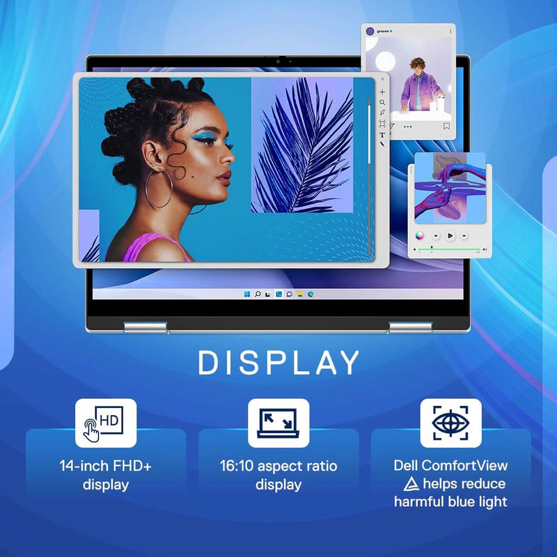 DELL INSPIRON 14 - 7430 [CI5 - 1335U 12TH GEN/16GB DDR5/512GB SSD/WIN11 HOME+MSO/14.0 INCH/INTEGRATED GRAPHICS /1 YEAR(S)] - SWIFT PERIPHERALS1085556
