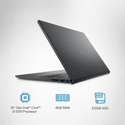DELL INSPIRON 15 - 3520 [CI3 - 1215U 12TH GEN/8GB/512GB SSD/WIN11 HOME+MSO/15.6 INCH/INTEGRATED GRAPHICS /1 YEAR(S)/BLACK] - SWIFT PERIPHERALS1083452