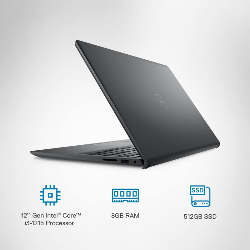 DELL INSPIRON 15 - 3520 [CI3 - 1215U 12TH GEN/8GB/512GB SSD/WIN11 HOME+MSO/15.6 INCH/INTEGRATED GRAPHICS /1 YEAR(S)/BLACK] - SWIFT PERIPHERALS1083452