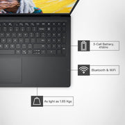 DELL INSPIRON 15 - 3520 [CI3 - 1215U 12TH GEN/8GB/512GB SSD/WIN11 HOME+MSO/15.6 INCH/INTEGRATED GRAPHICS /1 YEAR(S)/BLACK] - SWIFT PERIPHERALS1083452