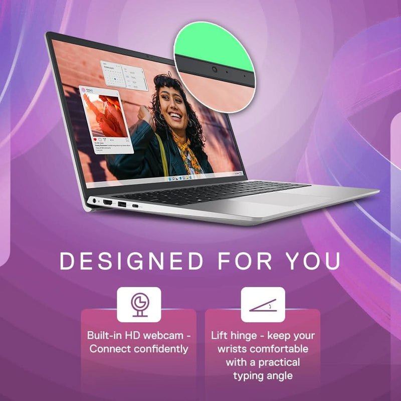 DELL INSPIRON 15 - 3530 LAPTOP - 15.6 INCH FHD, 13TH GEN INTEL CORE I7 - 1355U, 16GB DDR4 RAM, 512GB SSD, BACKLIT KEYBOARD, WINDOWS 11 HOME, PLATINUM SILVER, 1.62 KG, 1 YEAR ONSITE HARDWARE SERVICE - SWIFT PERIPHERALSDelllaptop-00013