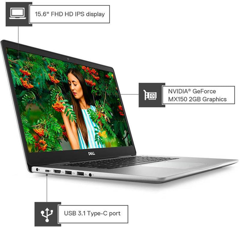 DELL INSPIRON 15 - 7580 [CI5 - 8265U/8GB/1TB+128GB SSD/WIN10 HOME+MSO/15.6 INCH/2GB - MX150 GRAPHICS /1 YEAR(S)/BLACK/BACKLIT - KBD] - SWIFT PERIPHERALS101661