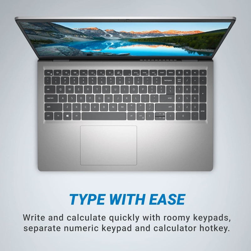 DELL INSPIRON 3535 THIN & LIGHT LAPTOP, AMD R5 - 7530U PROCESSOR, 16GB, 512GB, 15.6" (39.62CM) FHD 120HZ WVA IPS DISPLAY, STANDARD KEYBOARD, WINDOWS 11 + MSO'24, 15 MONTH MCAFEE, PLATINUM SILVER, 1.67KG - SWIFT PERIPHERALSDelllaptop-00012