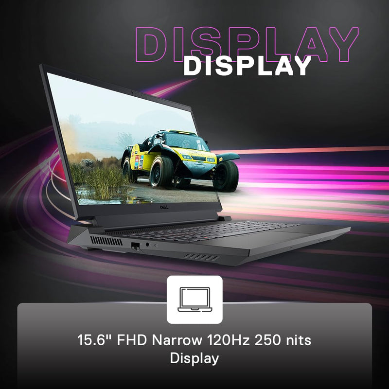 DELL INSPIRON G15 - 5530 [CI5 - 13450HX 13TH GEN/8GB/512GB SSD/WIN11 HOME+MSO/15.6 INCH/6GB - RTX3050 GRAPHICS /1 YEAR(S)/BLACK] - SWIFT PERIPHERALS1088943