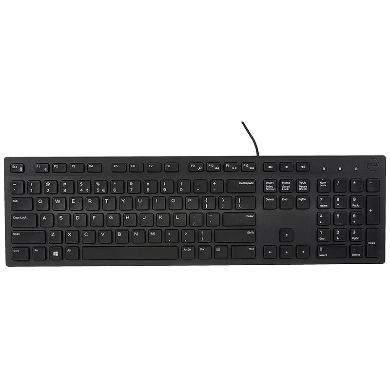 Dell KB216 Full - Size Wired Spill Resistance Keyboard with 3 Indicator Lights - SWIFT PERIPHERALSKB216-BLK