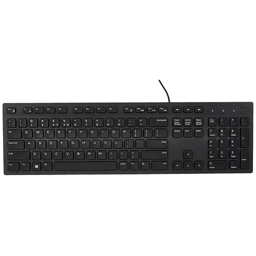Dell KB216 Full - Size Wired Spill Resistance Keyboard with 3 Indicator Lights - SWIFT PERIPHERALSKB216-BLK