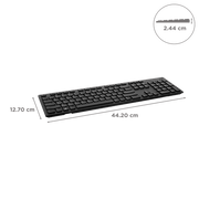 Dell KB216 Full - Size Wired Spill Resistance Keyboard with 3 Indicator Lights - SWIFT PERIPHERALSKB216-BLK