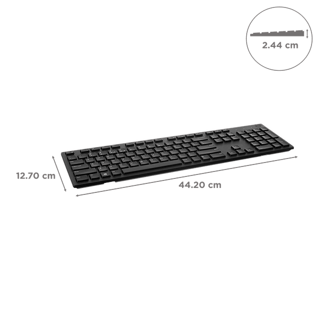 Dell KB216 Full - Size Wired Spill Resistance Keyboard with 3 Indicator Lights - SWIFT PERIPHERALSKB216-BLK