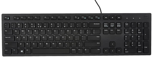 DELL KB216 WIRED MULTIMEDIA USB KEYBOARD WITH SUPER QUITE PLUNGER KEYS WITH SPILL - RESISTANT - SWIFT PERIPHERALS100970