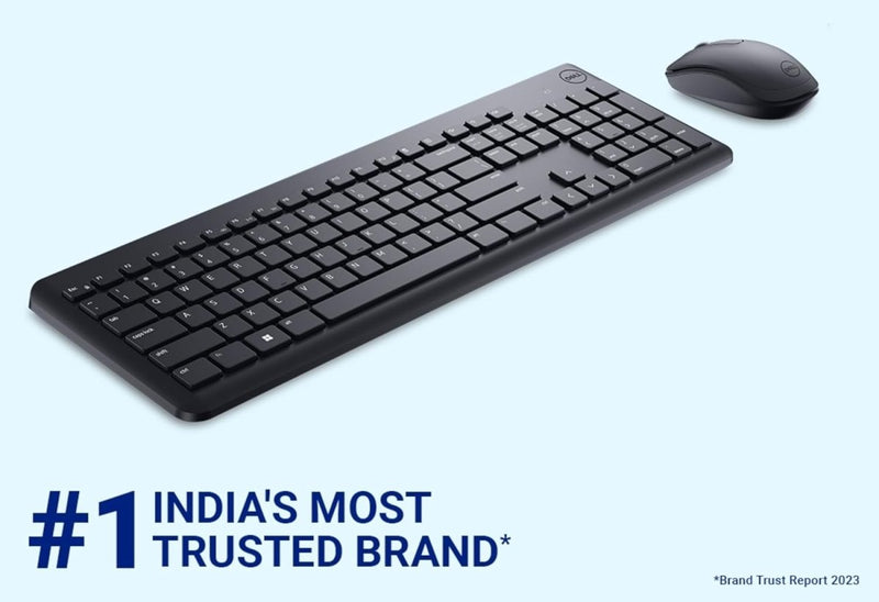 Dell KM3322W USB Wireless Spill - Resistant Keyboard and Mouse Combo - Black - SWIFT PERIPHERALSKM3322W
