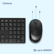 DELL KM5221W WIRELESS COMBO KEYBOARD - BLACK - SWIFT PERIPHERALS108047