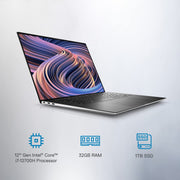 DELL NEW XPS 9520 THIN& LIGHT LAPTOP, INTEL I7 - 12700H, 32GB, 1TB SSD, NVIDIA RTX 3050 TI (4GB GDDR6), 15.6" UHD+ AR INFINITYEDGE TOUCH 500 NITS, BACKLIT KB, PLATINUM SILVER, 2.01KGS (D560071WIN9S) - SWIFT PERIPHERALS1084279