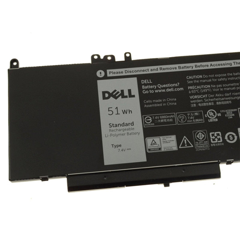 Dell Original 6980mAh 7.4V 51WHr 4 - Cell Laptop Battery for Latitude E5250 E5450 E5550 - SWIFT PERIPHERALSWYJC2